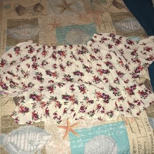 Floral off the shoulder blouse